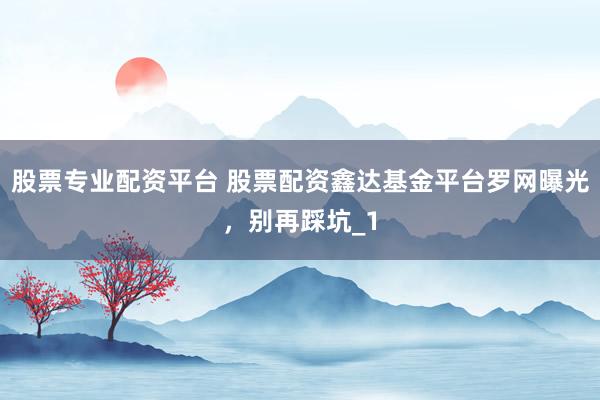股票专业配资平台 股票配资鑫达基金平台罗网曝光，别再踩坑_1